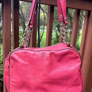 KATE SPADE ♠️ Nanette Litchfield” Pink Leather Satchel